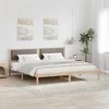 Lovos rėmas Taupe 200 x 200 cm Kietos pušies mediena