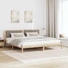 Lovos rėmas Taupe 200 x 200 cm Kietos pušies mediena