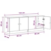 Lova Lovos spintelė 2 pcs Baltas 66 x 35 x 48 cm Dirbtinė mediena