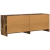 Lova Lovos spintelė su durimis 2 pcs Rūkytas Ąžuolas 66 x 35 x 48 cm