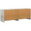 Lova Lovos spintelė 2 pcs Betono pilka 66 x 35 x 48 cm
