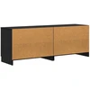 Lova Lovos spintelė su saugykla 2 pcs Juodas Ąžuolas 66 x 35 x 48 cm