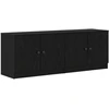 Lova Lovos spintelė su saugykla 2 pcs Juodas Ąžuolas 66 x 35 x 48 cm