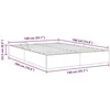 Otomano lovos rėmas su saugykla Juoda 140 x 190 cm Aksomas