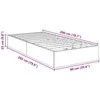 Lova Otomano lovos rėmas Baltas 203 x 90 x 25 cm Dirbtinė mediena