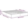 Lova Otomano lovos rėmas Betoninė 203 x 180 x 25 cm Dirbtinė mediena