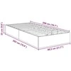 Lova Otomano lovos rėmas su saugykla Juodas Ąžuolas 80,5 x 200 cm