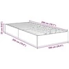Lova Otomano lovos rėmas su saugykla Senas medis 203 x 100 x 25 cm