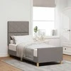 Lova Lovos rėmas su galvūgalio Taupe 80 x 200 cm audinys