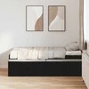 Lova Lovos rėmas Juodas ąžuolas 80 x 200 cm Apdirbta mediena