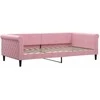Lova Sofa, rožinės spalvos, 100x200cm, aksomas