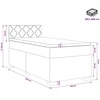 Lova su čiužiniu ir LED apšvietimu Juoda 100 x 200 cm Aksomas