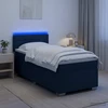 Lova su čiužiniu ir LED apšvietimu Mėlyna 100 x 200 cm Audinys