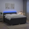 Lova su čiužiniu ir LED apšvietimu Tamsiai pilka 180 x 200 cm