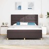 Kiemas lova su LED juostelėmis Ruda 180 x 200 cm audinys