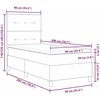 Kiemas lova su galvūgalio Tortora 90 x 200 cm audinys
