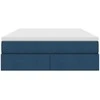Lova su daiktų laikymo vieta ir čiužiniu Mėlyna 140 x 190 cm