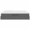 Lova su daiktų laikymo vieta ir čiužiniu Tamsiai pilka