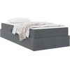 Lova su daiktų laikymo vieta ir čiužiniu Tamsiai pilka