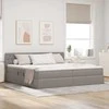 Lova su daiktų laikymo vieta ir čiužiniu Taupe 200 x 200 cm