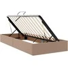 Lova su daiktų laikymo vieta ir čiužiniu Kapučino 100 x 200 cm