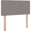 Lova su daiktų laikymo vieta ir čiužiniu Taupe 90 x 200 cm