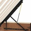 LED saugojimo lova su čiužiniu Kremas 100 x 200 cm Audinys