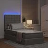 Lova su daiktų laikymo vieta ir LED su LED Taupe 100 x 200 cm