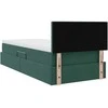 LED saugojimo lova su čiužiniu Tamsiai žalia 90 x 190 cm