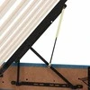 LED saugojimo lova su čiužiniu Tamsiai mėlyna 90 x 200 cm