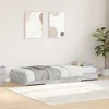 Lova Lovos rėmas Betono pilka 75 x 190 cm Apdirbta mediena