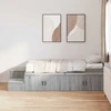 Lova su daiktų laikymo vieta Pilkas Sonoma 80 cm