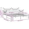Lova Dienos lovos rėmas Juoda 107 x 203 cm Plienas