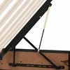 LED saugojimo lova su čiužiniu Juoda 120 x 200 cm Audinys