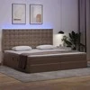 Lova su daiktų laikymo vieta ir LED Kapučino 200 x 200 cm