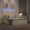 Lova su daiktų laikymo vieta ir LED su LED Kremas 140 x 200 cm