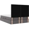 Lova su daiktų laikymo vieta ir LED Pilka 140 x 200 cm