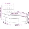 Lova su spyruoklėmis ir čiužiniu, mėlyna, 120x190cm, audinys