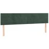 Lova su spyruoklėmis ir čiužiniu, žalia, 180x200 cm, aksomas