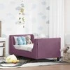 Lova Vaikiška Lovo Rėmas su Galvūgaliu Violetinė 70 x 140 cm Aksomas