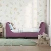 Lova Vaikiška Lovo Rėmas su Galvūgaliu Violetinė 70 x 140 cm Aksomas