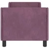 Lova Vaikiška Lovo Rėmas su Galvūgaliu Violetinė 70 x 140 cm Aksomas