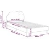 Lova Vaikiška lovos konstrukcija su galvūgaliu Mėlyna 90 x 200 cm PU