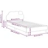 Lova Vaikiška lovos konstrukcija su galvūgaliu Mėlyna 80 x 200 cm PU
