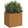 Loveliai, 2vnt., 42x40x39cm, Corten plienas