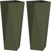 Lovelis 2 pcs Alyvuogių žalia 30 x 30 x 75 cm Plienas