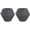 Lovelis 2 pcs Antracitas 100 x 100 x 80 cm Plienas
