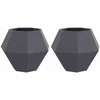 Lovelis 2 pcs Antracitas 75 x 75 x 60 cm Plienas