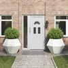 Lovelis 2 pcs Balta 100 x 100 x 80 cm Plienas