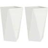 Lovelis 2 pcs Balta 40 x 40 x 75 cm Plienas